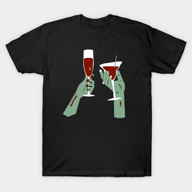 Raising a Toast T-Shirt by Drink Drunk Dead Podcast